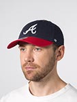Бейсболка 47 BRAND арт. B-RGWTT01GWS-HM Atlanta Braves MLB (темно-синий / красный)